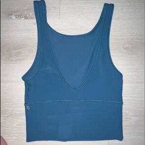 Capri Blue Lululemon Power Pivot Tank Size 0